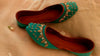 Sea Green Zari Khussa
