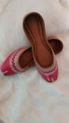 Pink Tilla Work Khussa