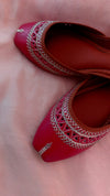 Pink Tilla Work Khussa