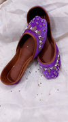 Purple Zari Work Khussa