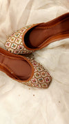 Multi Thread Embroidered Khussa